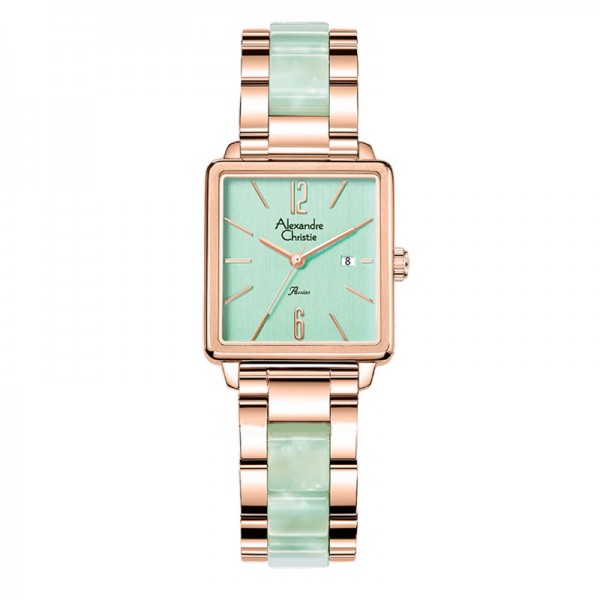 Alexandre Christie AC 2B80 Rosegold Green LDBRGLG Alexandre Christie AC 2B80 Rosegold Green LDBRGLG